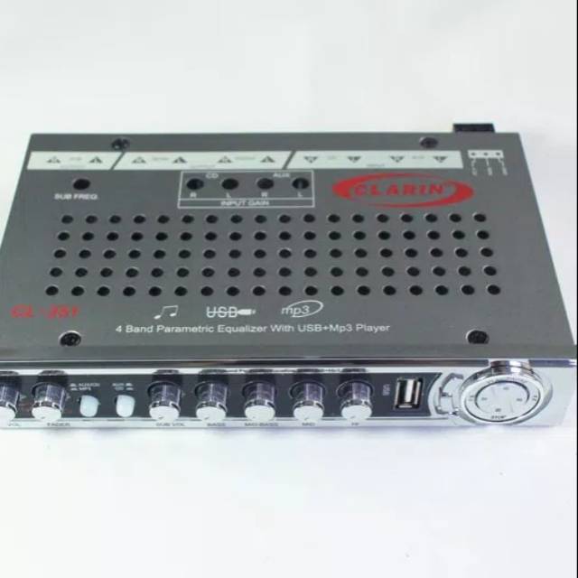 PRE AMP /PARAMETRIK CLARIN CL 351 EQUALIZER USB MP3