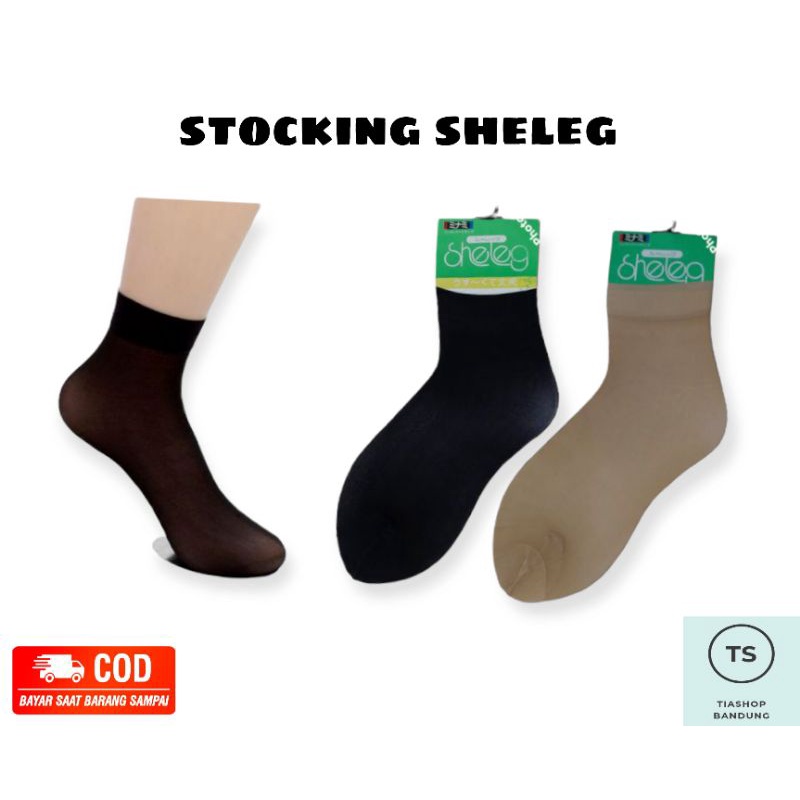 Kaos Kaki Stocking Sheleg Pendek Antislip dan Polos || Kaos Kaki Wanita || Stocking Sheleg