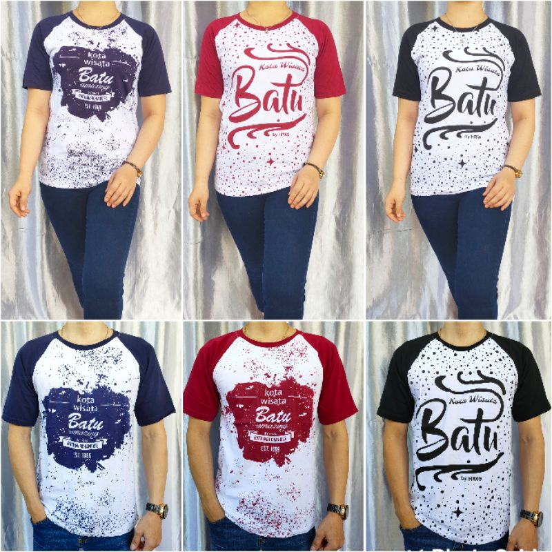 kaos wisata batu malang pria wanita (unisex) uk M L XL XXL 20 22 S