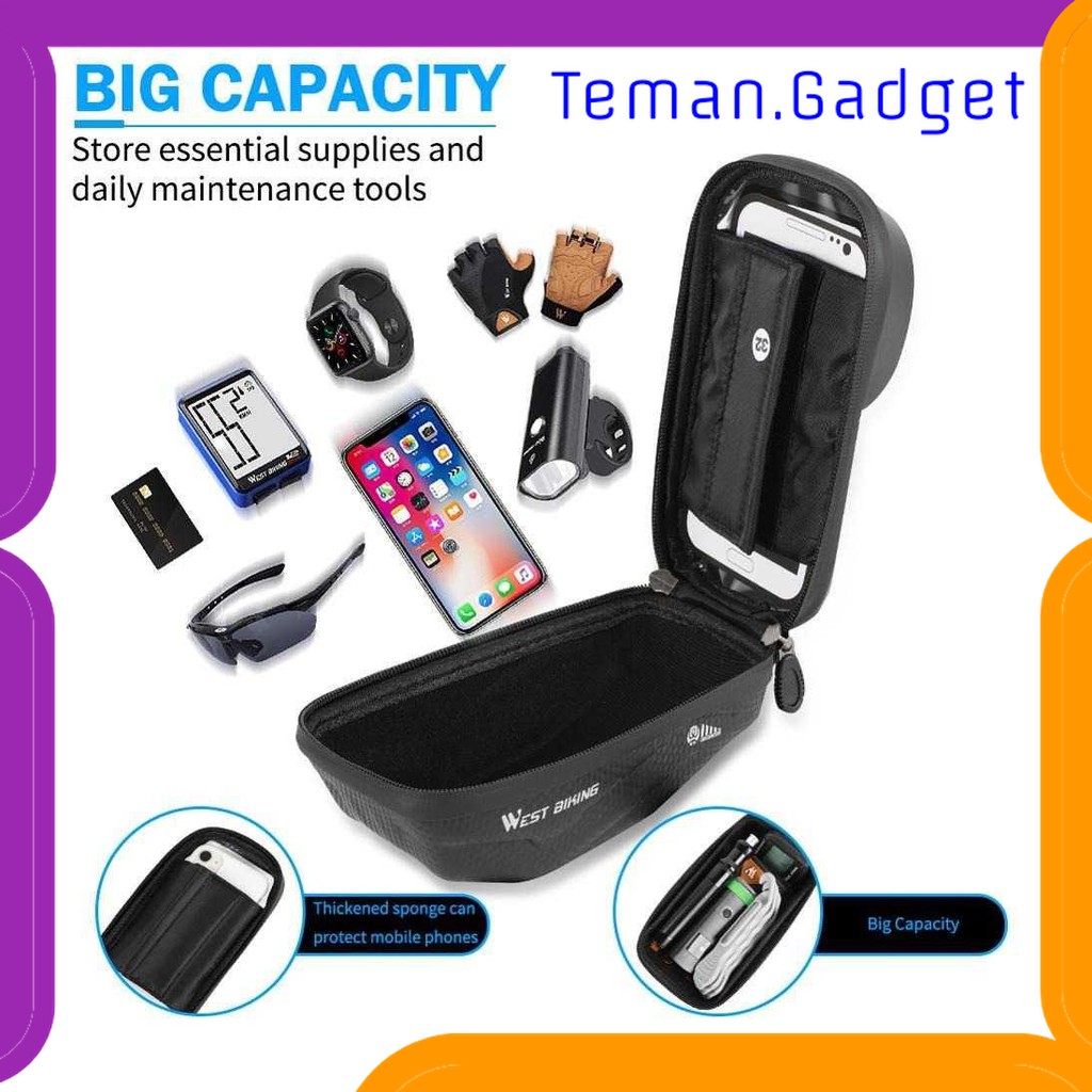 TG-IB334 WEST BIKING TAS SEPEDA WATERPROOF SMARTPHONE 6.5 INCH