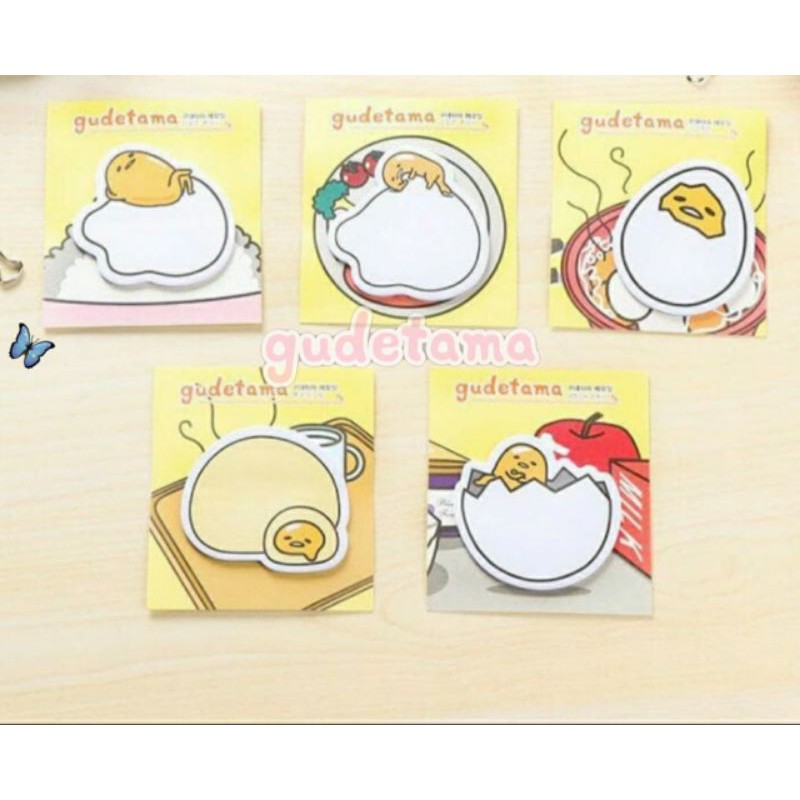 

sticky note gudetama telur lucu