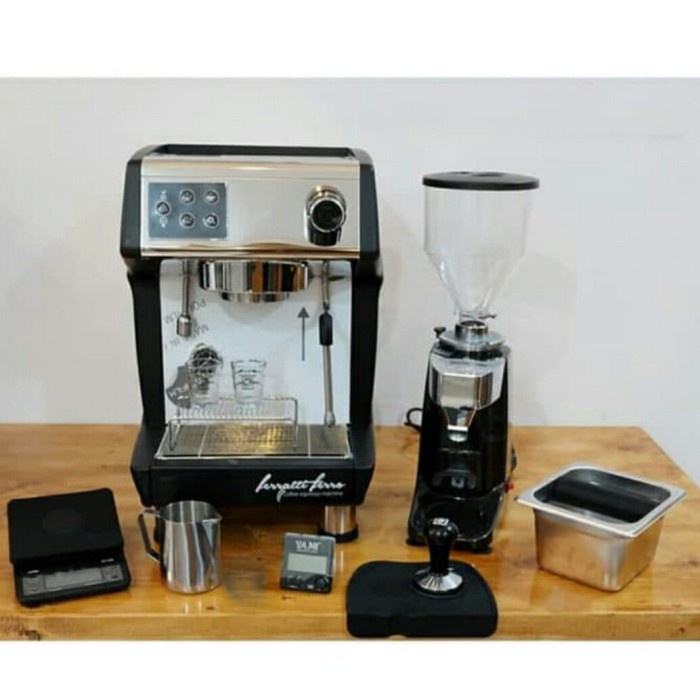bisa COD paketan mesin kopi ferrati ferro 3200Ddan grinder n500 otomatis termurah