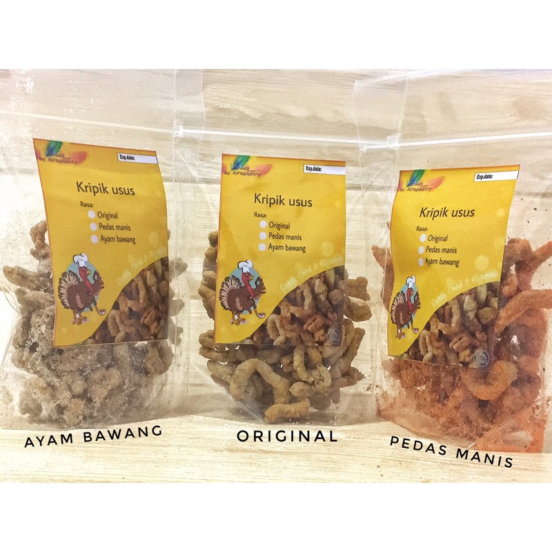 

KRIPIK USUS CRISPY Halal, enak, gurih 125gr dan 250gr