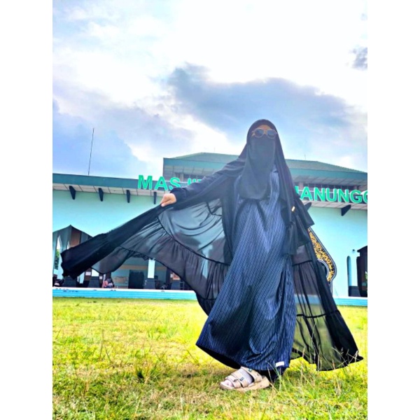 Gamis Outer Hijab Niqab Outfit Fashion Muslim /baju muslim /hijab syar'i /gamis syar'i