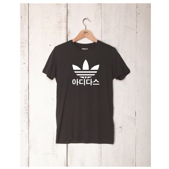 Kaos Tshirt Baju Combed 30S Distro Adidas Korea Kpop Grade Ori