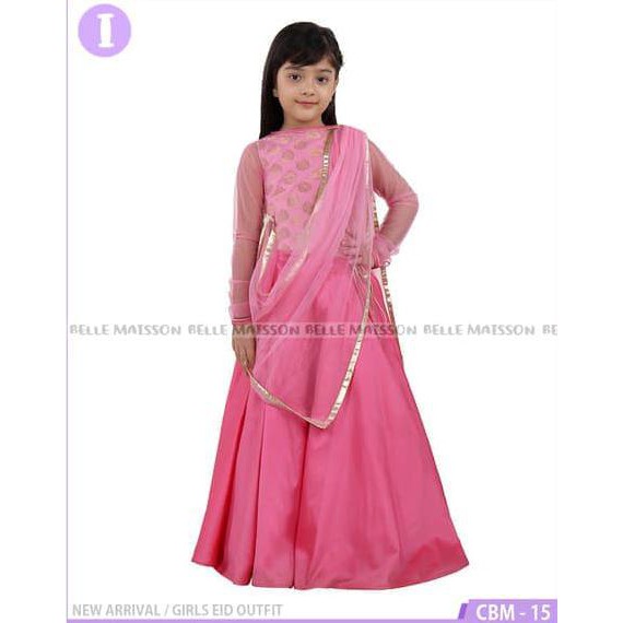 Promo Import Cbm15 I Kecil Baju Pesta Anak Kostum Sari India Muslim Pink 2 3 Tahun Terbaru