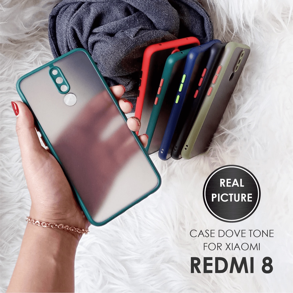 CASE HP XIAOMI REDMI 8 SOFTCASE DOVE MATTE PLUS PELINDUNG CAMERA