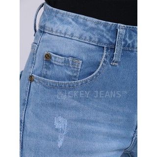 Ori Celana  Panjang Cutbray  Sobek  Ripped Jeans Wanita High 