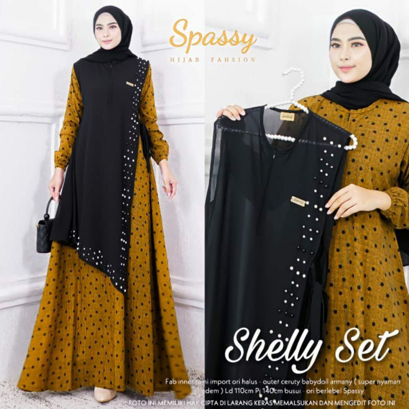 gamis 2in1#Shelly set, Shelly set 2,shelly set 3