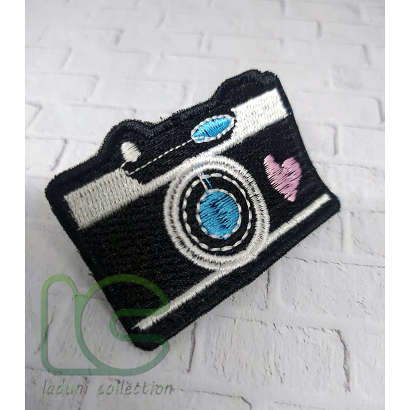 Patch Bordir Camera | Patch Bordir Kamera