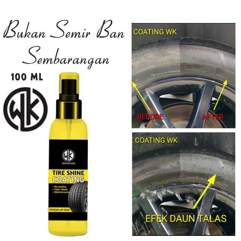 Semir ban rubber wax penghitam ban pembersih kolong mobil  insta sparkling 100 ml pengkilap