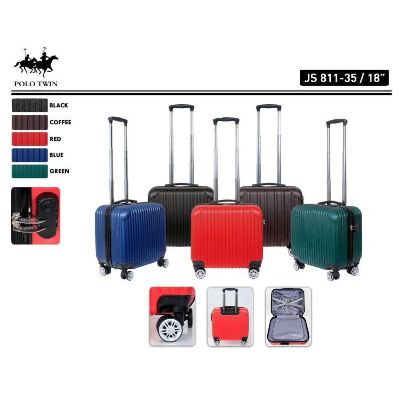 Koper Fiber Cabin 18 inch polo twin hardcase ORI - pramugari style