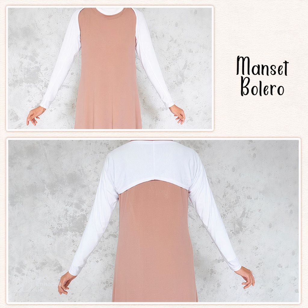 MANSET TANGAN SAMBUNG BOLERO BAHAN KAOS RAYON PREMIUM JUMBO XXL &amp; STANDAR BB 40-85 KG / MANGSET BALERO / MANSET TANGAN SAMBUNG PREMIUM BISA COD