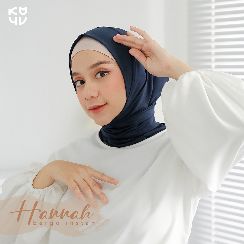 Koyu Hijab Bergo Jersey Instan Hannah