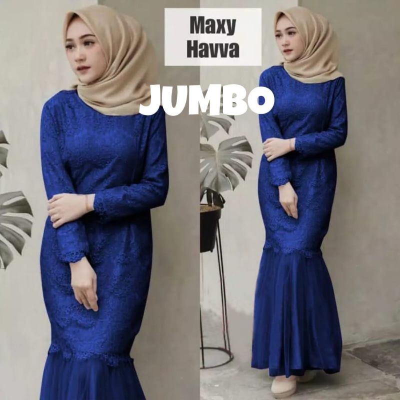 MAXY HAVVA, BRUKAT PREMIUM, GAMIS HIJAB MUSLIM, MAXY DRESS