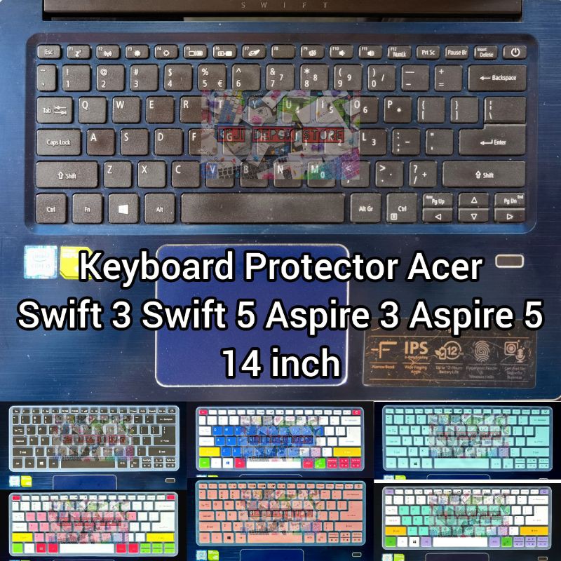 Keyboard Protector Acer Swift 3 SF314, Day Edition, Swift 5 SF514, swift X, Aspire S13, Aspire 5 14