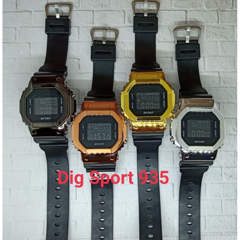 (unisex) JAM TANGAN SPORT MODEL TERBARU TAHAN AIR BAYAR DI TEMPAT_JAM TANGAN SPORT PRIA BLACK TERMURAH READY STOK