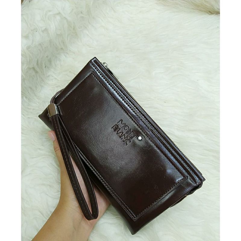 Clutch/Handbag Pria Kulit Import