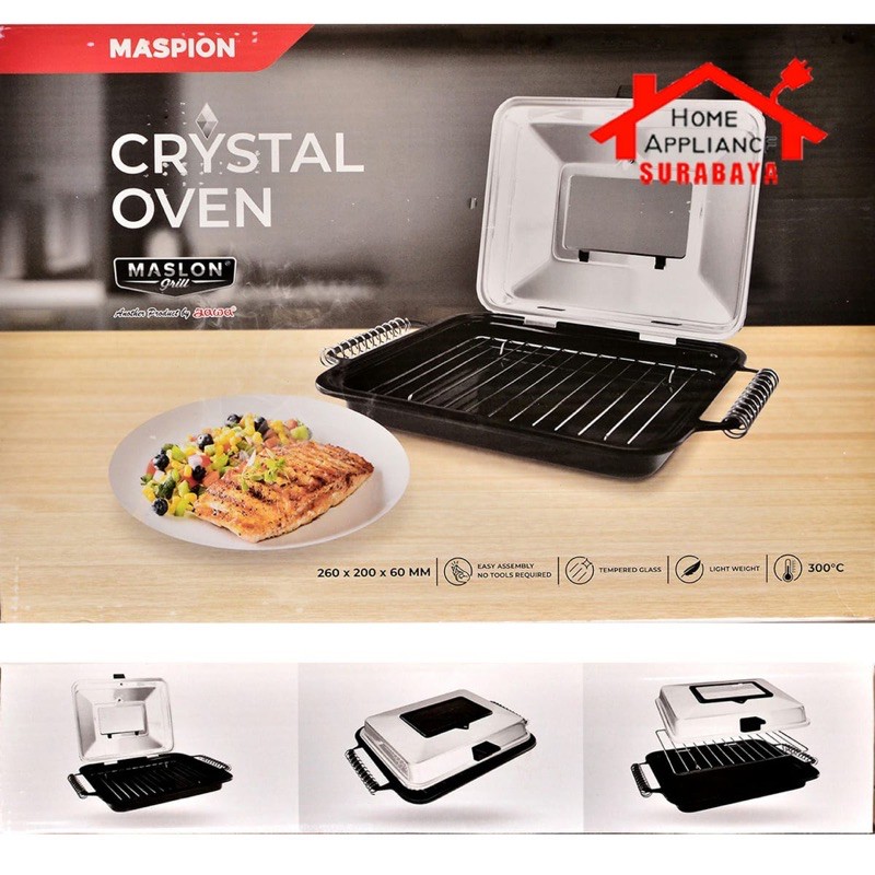 Alat Panggang Pemanggang BBQ Grill Maspion Crystal Oven