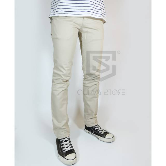 Celana Long Chino pants hitam pekat