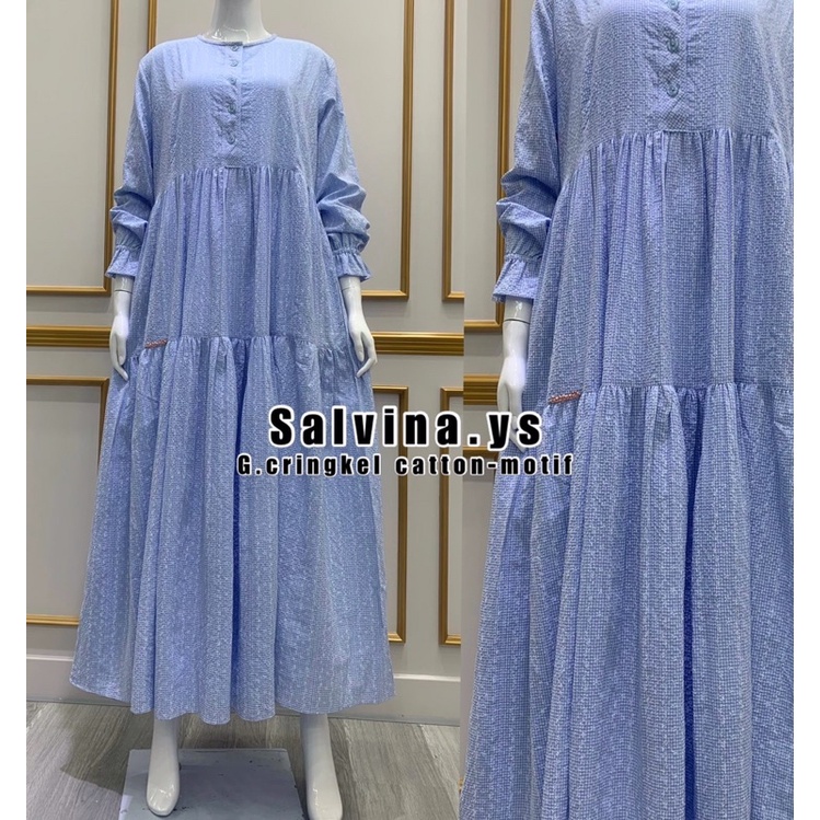 BEST SELLER GAMIS SALVINA YS ORIGINAL/GAMIS VIRAL SALVINA YS/GAMIS SALVINA.YS/GAMIS MODEL TERBARU/GA
