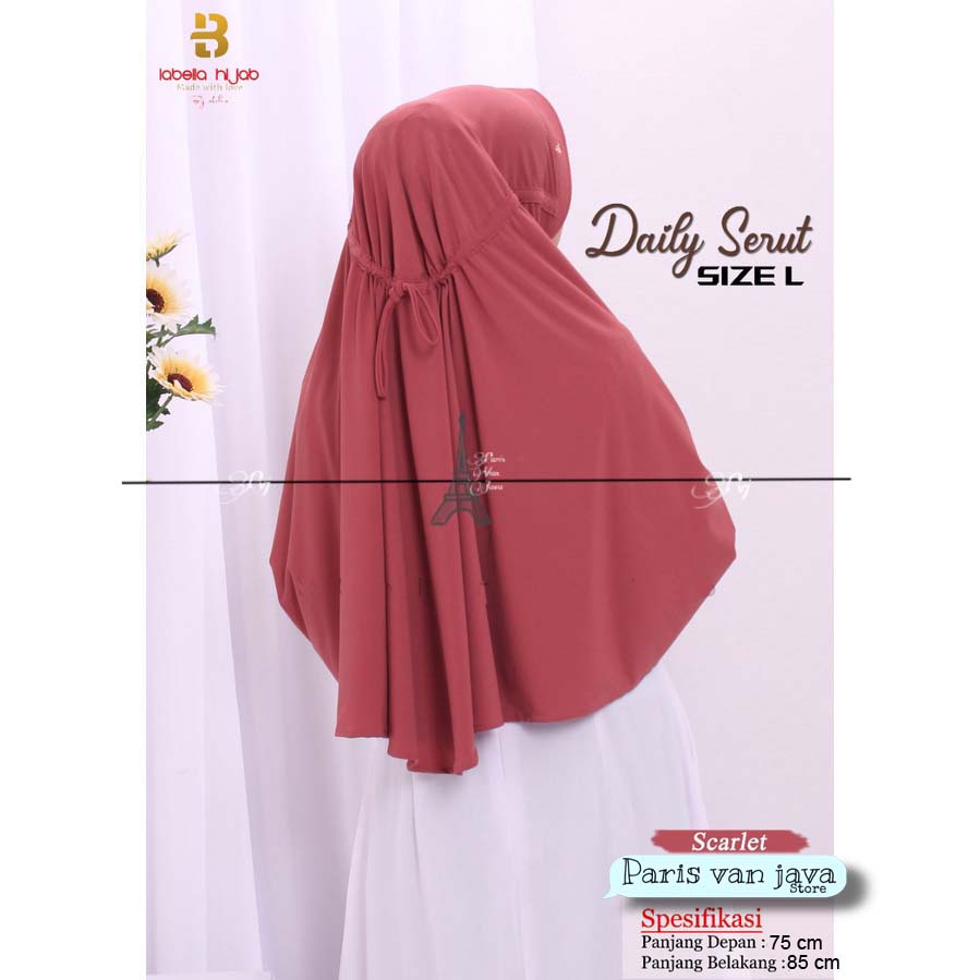 JILBAB INSTAN KHIMAR SERUT JOKOWI SPANDEX PREMIUM L |  HIJAB SERUT JOKOWI JUMBO L | HIJAB INSTAN