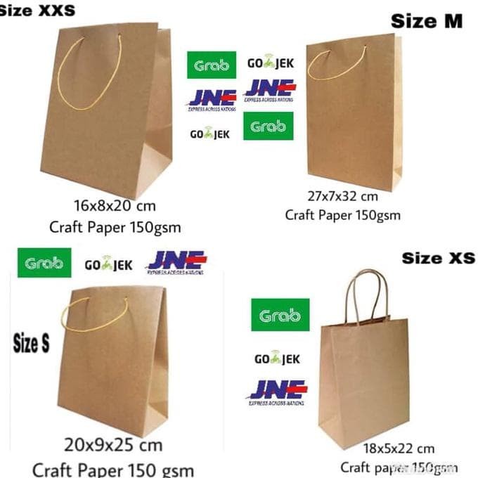 

(TERLARIS) TERLARIS PAPER BAG/PAPERBAG/ TAS KERTAS /GOODIE BAG SIZE M 27X7X32