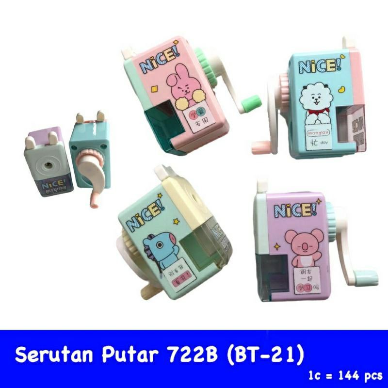 

Pencil Sharpener / Serutan Pencil Putar Korea Cassini No. 772B