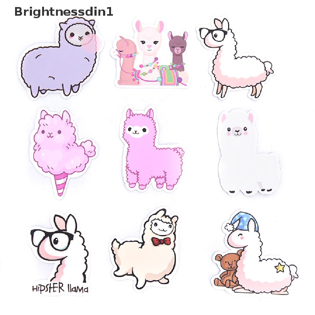 50 Pcs Stiker Llama Alpaca 1 In 1 Untuk Laptop Koper Skateboard