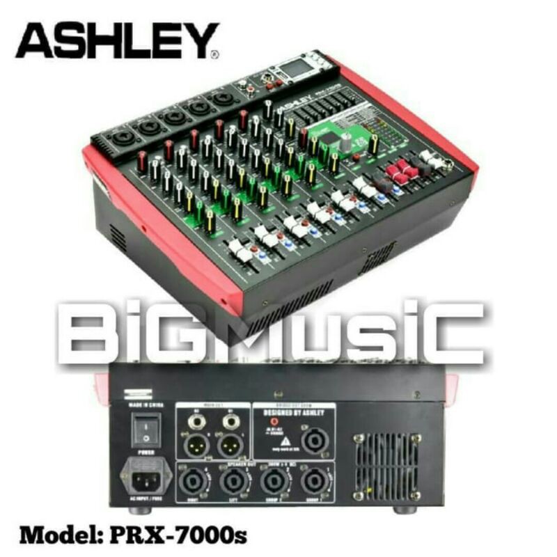 Jual Power Mixer Ashley PRX 7000S Original 7 Channel Bluetooth USB Shopee Indonesia