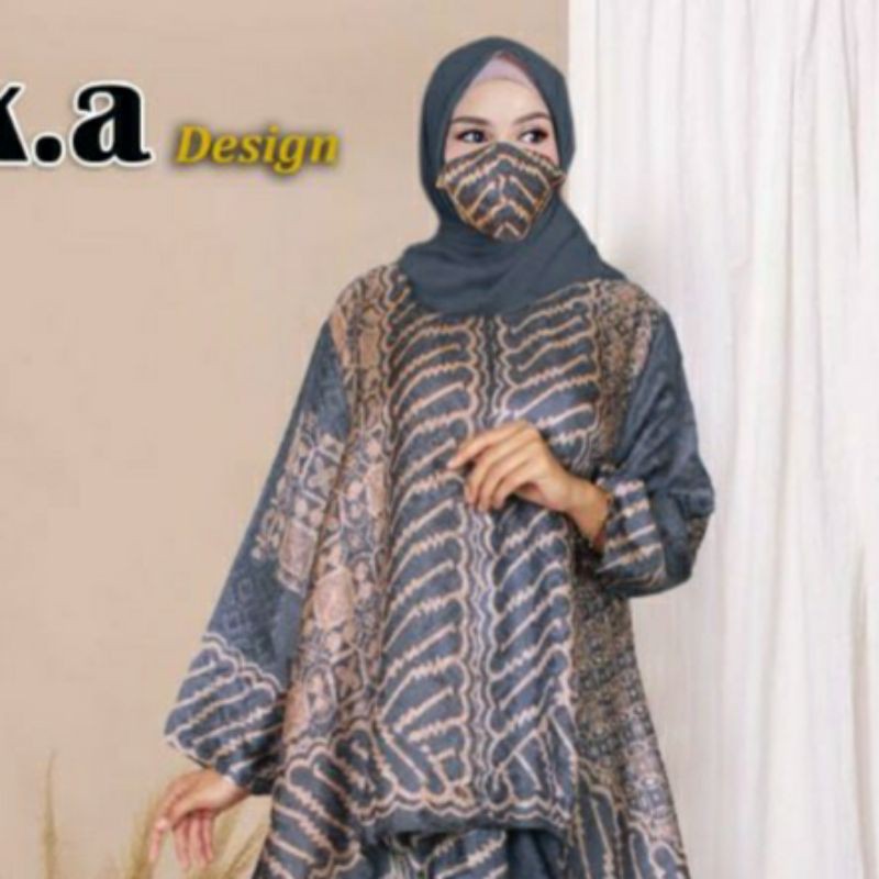 Gamis Stelan Rok Batik | Gamis Semi Sutra | Gamis Rayon Vischose | 7