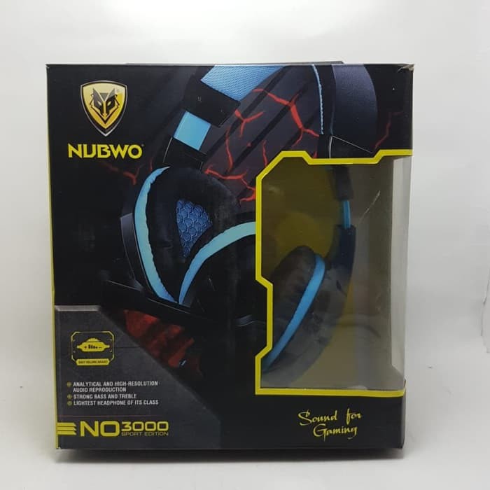 Nubwo NO 3000 Headset Gaming Wired Strong Bass and Treble