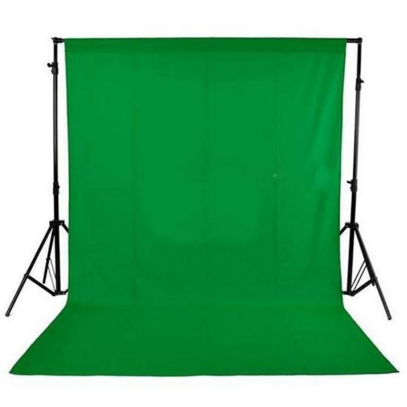 green screen hijau botol 160cmx1m backdrop latar belakang foto layar poto zoom dll