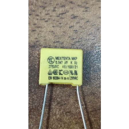 capasitor 0.047uf x2 250Vac mkt