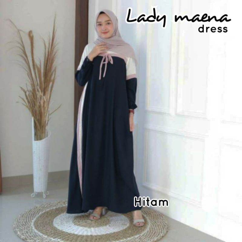 [Fashion Muslim] GAMIS Laras maira zhafira Lady maena Naziva Hana Clara Febrina Claudia maxy dress terlaris