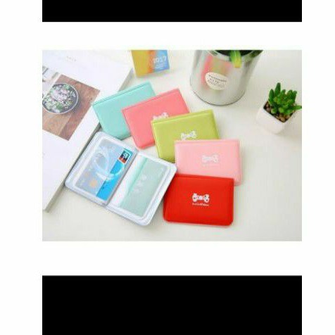 dompet tempat kartu ribbon cute - card holder mini