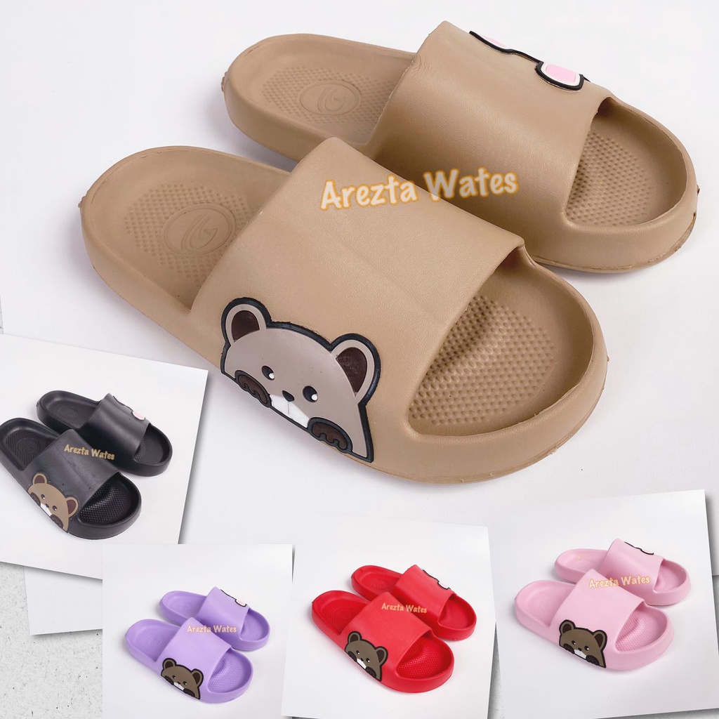 Sandal selop karet wanita dulux 386B slip on