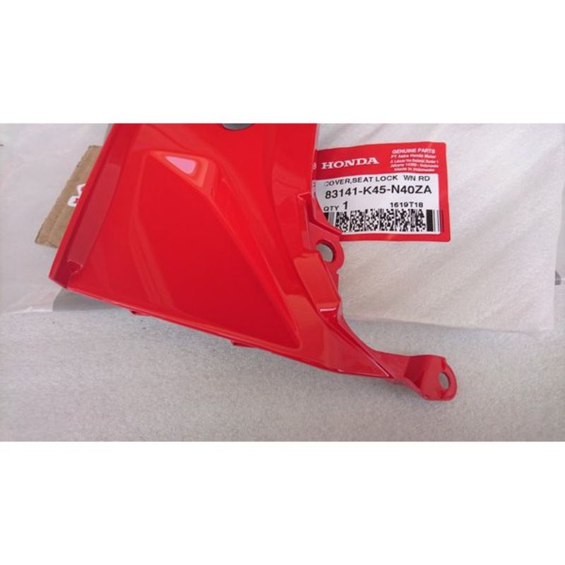 Cover Seat Lock New CBR150R LED K45G K45N Merah Original Honda