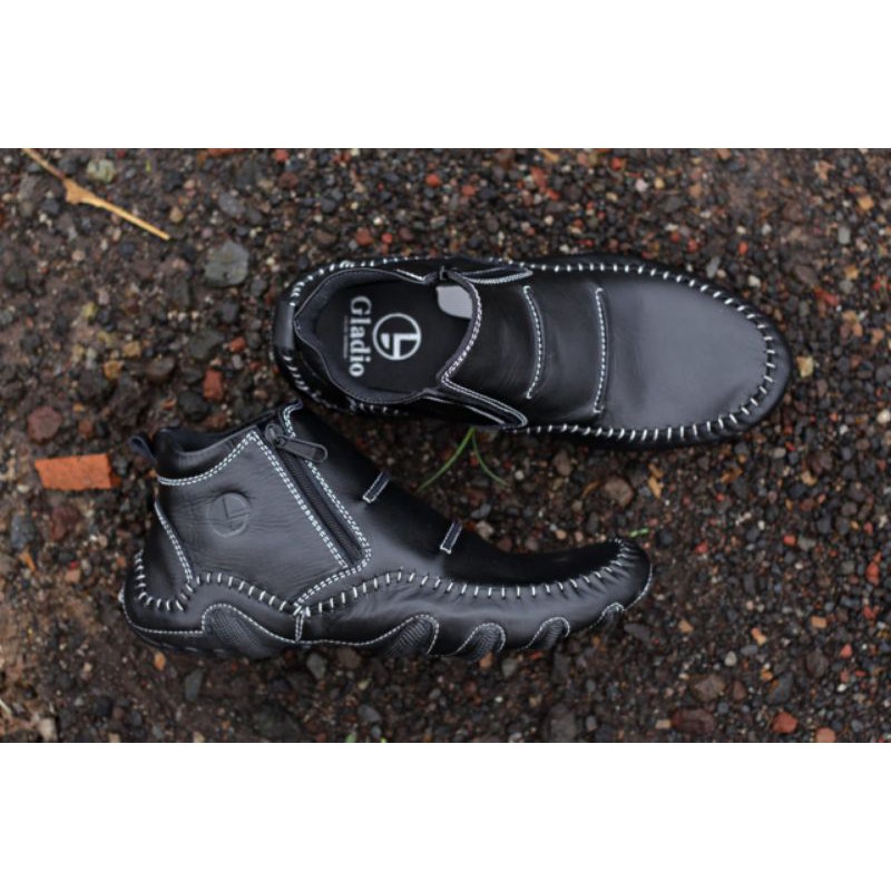 SEPATU SAFETY BOOTS PRIA GAYA 01 KICKERS PDH PDL TNI POLRI KULIT ASLI SATPOL PP SATPAM HANSIP MURAH
