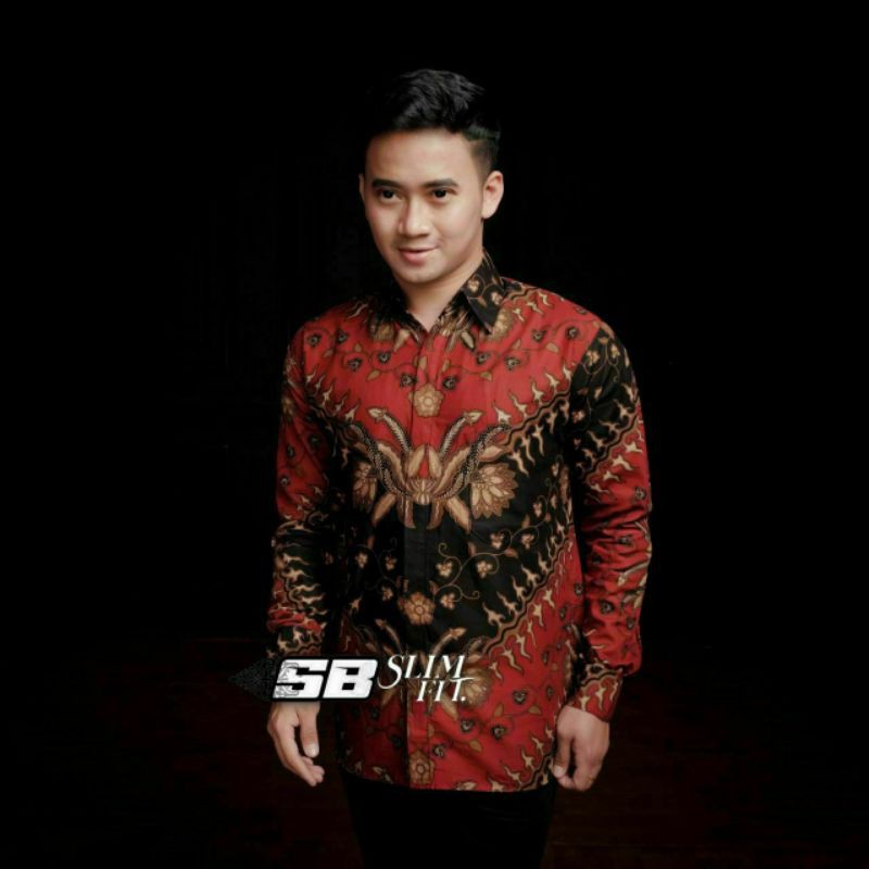 KEMEJA BATIK LENGAN PANJANG UKURAN M L XL XXL