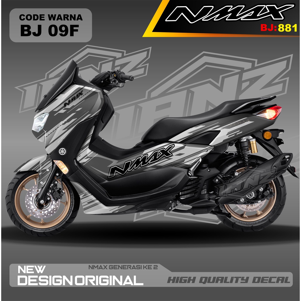 DECAL STICKER NMAX FULL BODI BLOK MOTOR / DECAL FULL BODY NMAX / DECAL STIKER FULL BODY NMAX / stiker decal nmax terbaru