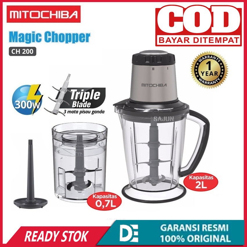 Mitochiba Food Chopper CH-200 Kapasitas 2 Liter