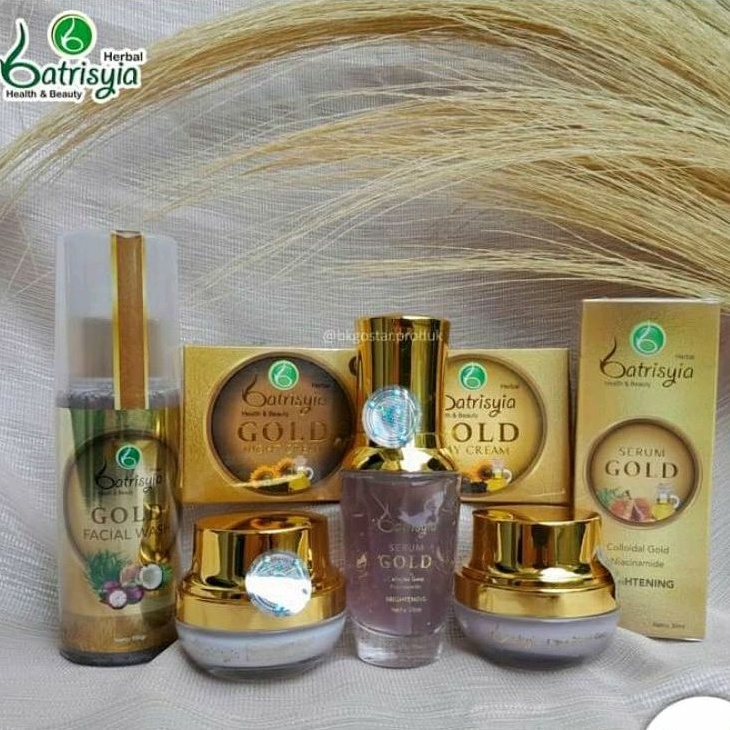 Batrisyia Gold Series / Cream Gold Batrisyia Herbal / Serum Gold Batrisyia Herbal