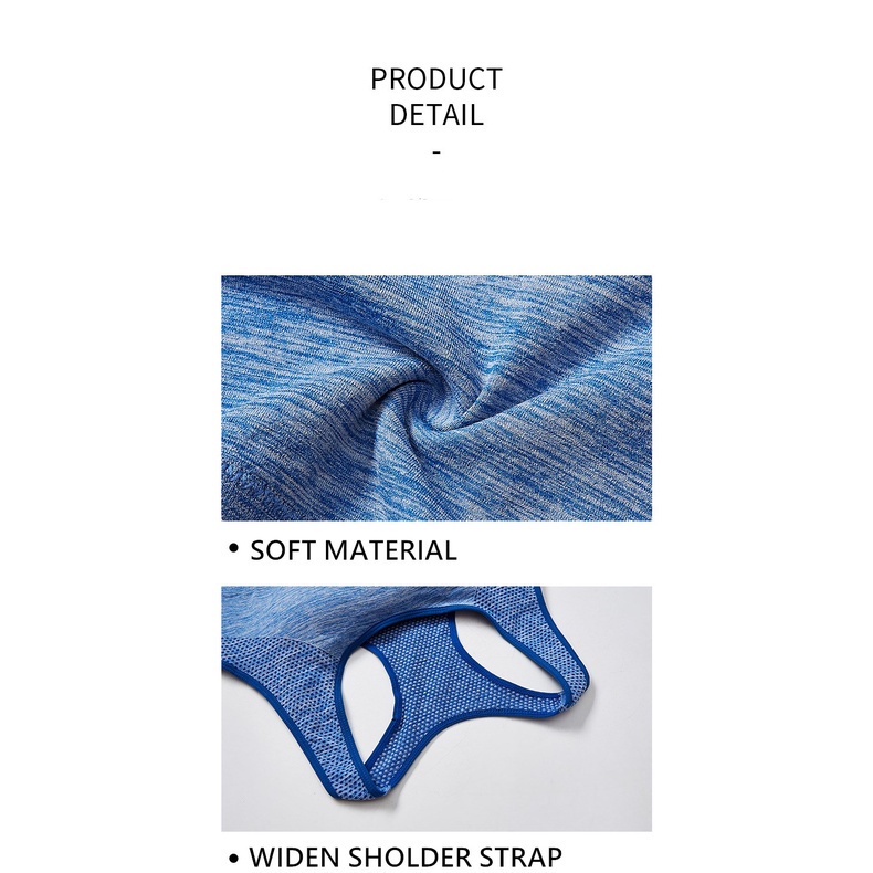 Sport Bra Tanpa Kawat Wanita Bra Gym Olahraga Ultra Breathable Shockproof Elastis BH Motif Polos 628