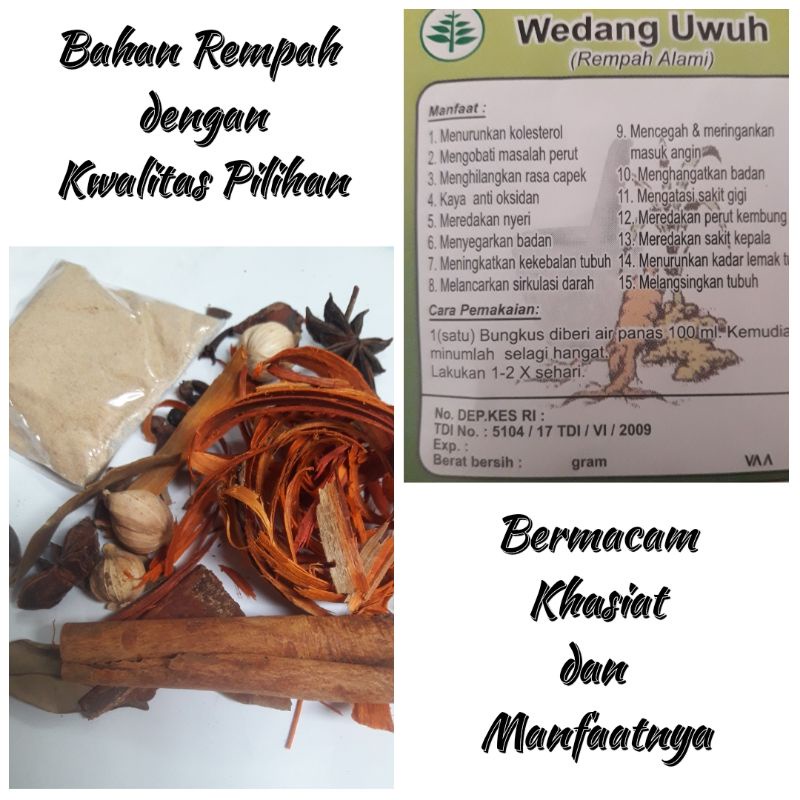 

WEDANG UWUH KOMPLIT ASLI/MINUMAN HERBAL/REMPAH/JAMU KUAT/ANTIOKSIDAN/OBAT ASAM URAT MANJUR/OBAT MURAH