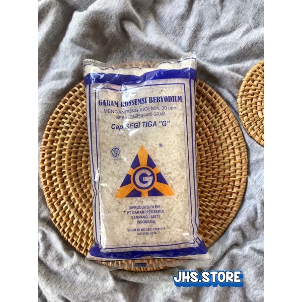 

Garam Kasar Garam Konsumsi Beryodium Cap Segi Tiga “G”