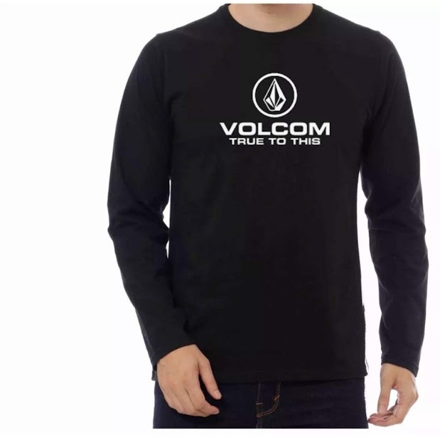 Kaos Lengan Panjang Pria Wanita Kaos Distro Volcom Kaos Oversize Pria Kaos Bigsize Kaos Jumbo Kaos S