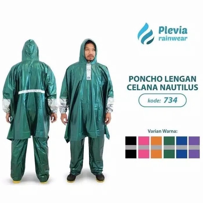 Jas Hujan Poncho Lengan Celana Nautilus 734 PONCO Kalong Plevia