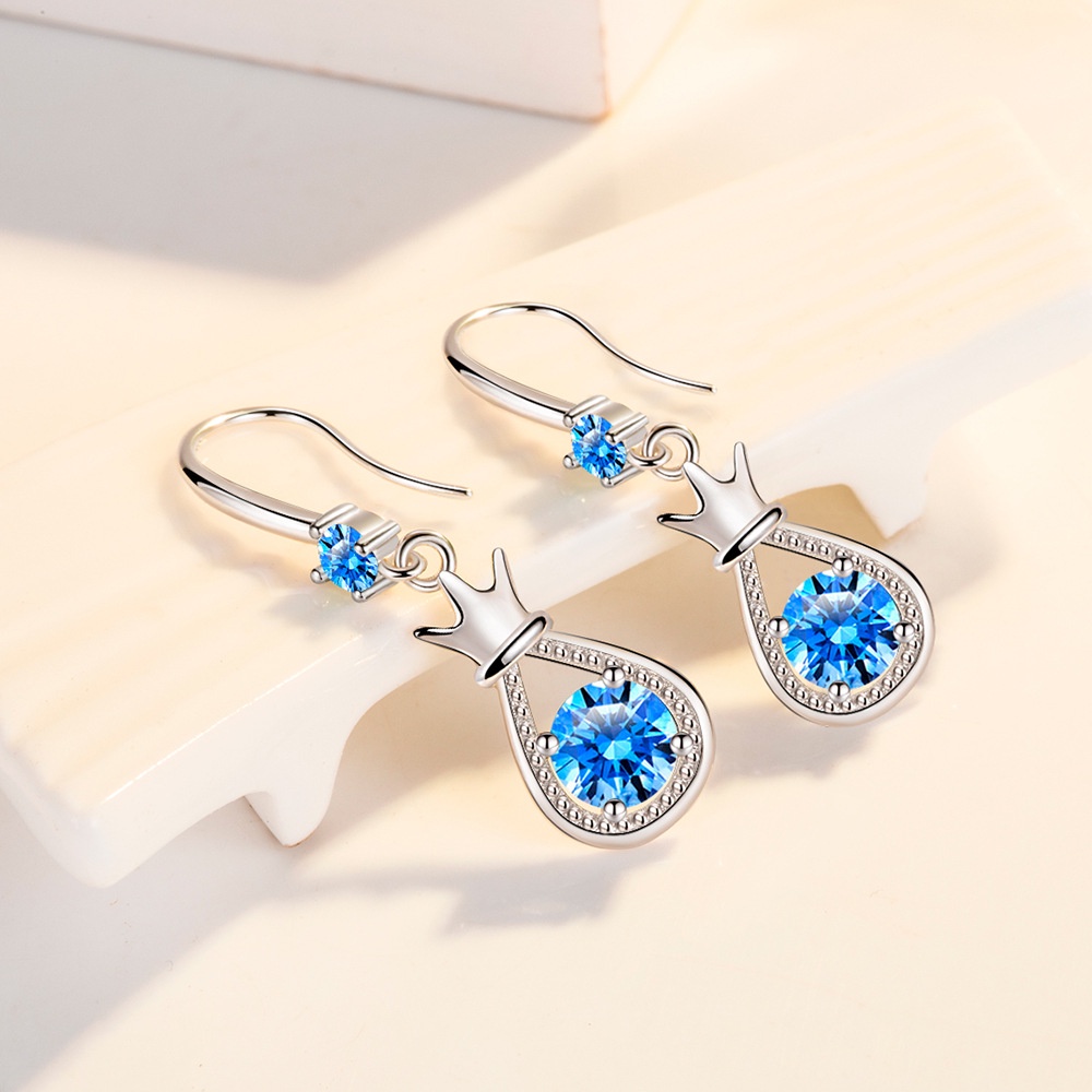 Anting Perak 925 Wanita Tas Keberuntungan Perhiasan Fashion