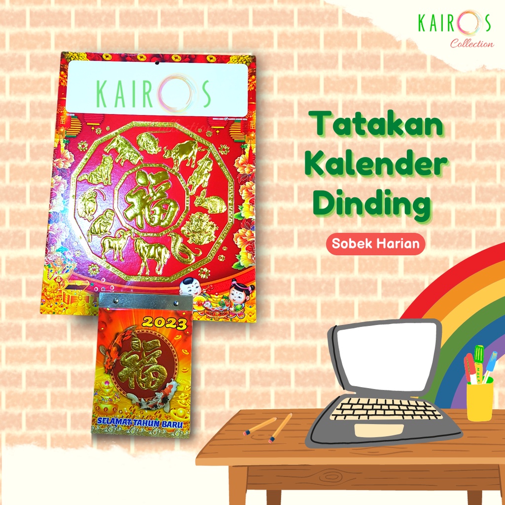 Tatakan Kalender Dinding Harian Sobek Tahun 2023